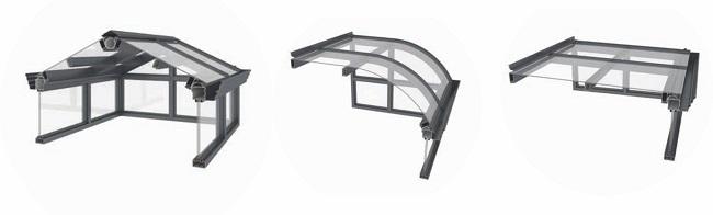 Aluminiumglas vorfabrizierter aussortierter Portal-Elektrophorese-Dach-Entwurf 0