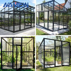 Kundengebundenes Schwarzglas-Gewächshaus mit PVDF-Beschichtungs-Oberfläche für Haus fournisseur