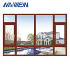 Hölzerner Farbthermischer Bruch-Aluminiumflügelfenster-Fenster-Tür doppelverglastes Windows fournisseur