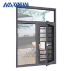 Wohndoppelte Aluminiumglasur Glasflügelfenster glasig-glänzendes Windows Australiens mit Moskito-Netz fournisseur