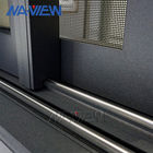 Großes Glas-stehende vorfabrizierte europäischer Standard-kugelsichere gleitendes Fenster-Aluminiumfabrik Guangdongs NAVIEW fournisseur