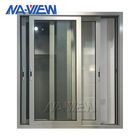 Wohnpreis-thermischer Bruch-niedrig--e Glasgleitendes Aluminiumfenster Guangdongs NAVIEW mit Schirm fournisseur