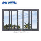 Holz-Beschaffenheits-Aluminiumrahmen-horizontales gleitendes Glasfenster Guangdongs NAVIEW fournisseur