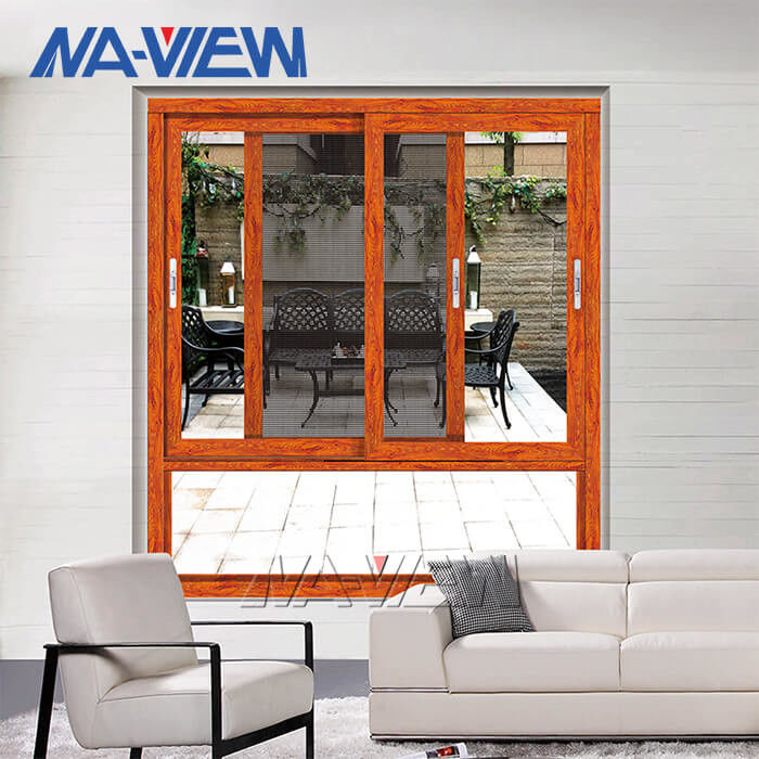 Aluminiumrahmen-gleitendes Glasfenster Guangdongs NAVIEW mit Moskito-Netz-gleitendem Fenster fournisseur