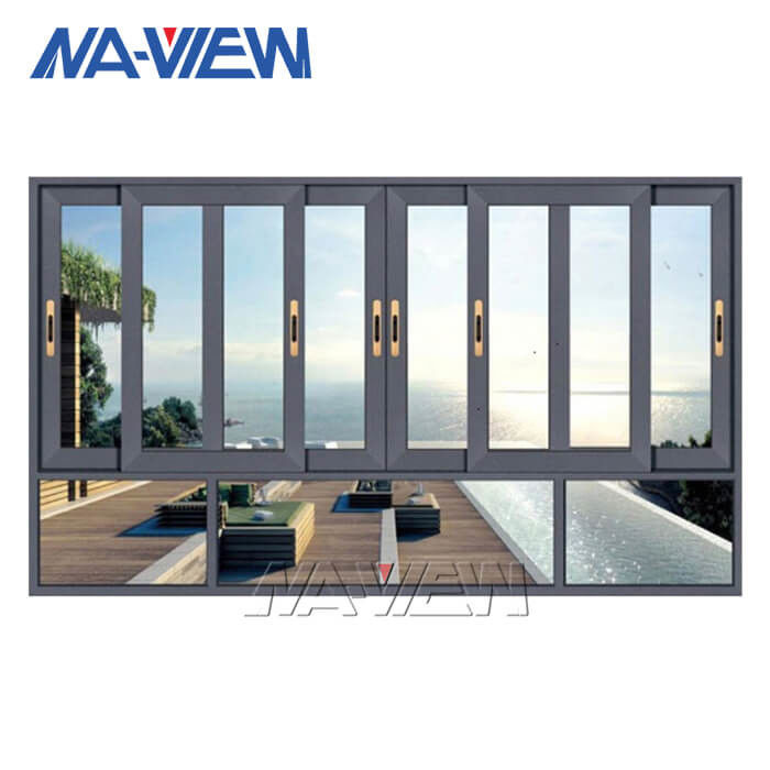 Aluminiumfenster-Rahmen-Verdrängungs-Teile Guangdongs NAVIEW, Haus-gleitendes Fenster fournisseur