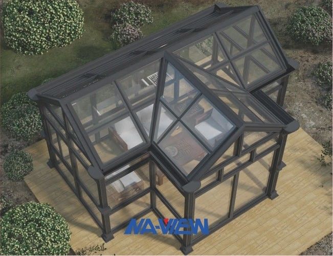 PVDF-Giebel-Dach Sunroom-Zusatz an zu Haus-Four Seasons-Konservatorien 1