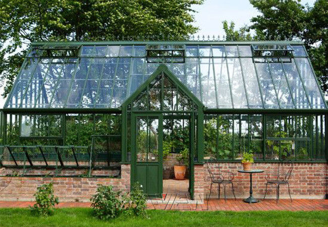 Kundengebundener Glasgarten-Gewächshaus weißer Sunroom für Wohn 2