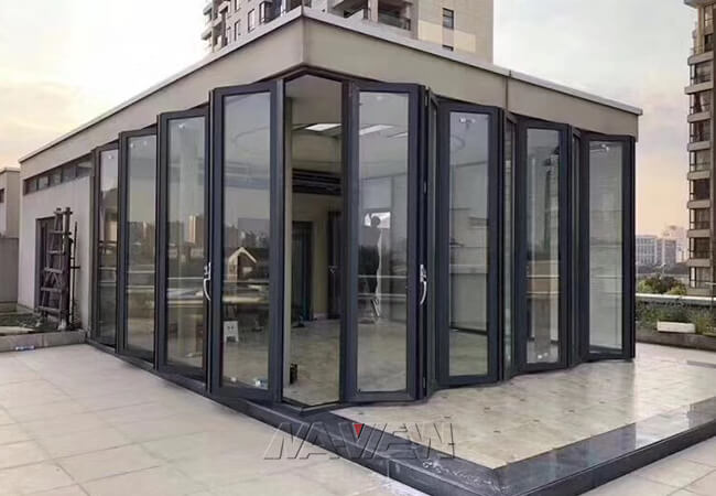 Bestellte die Aluminiumgewächshäuser voraus, die mit Doppeltes abgehärtetem Dach-Glas energiesparend sind 3