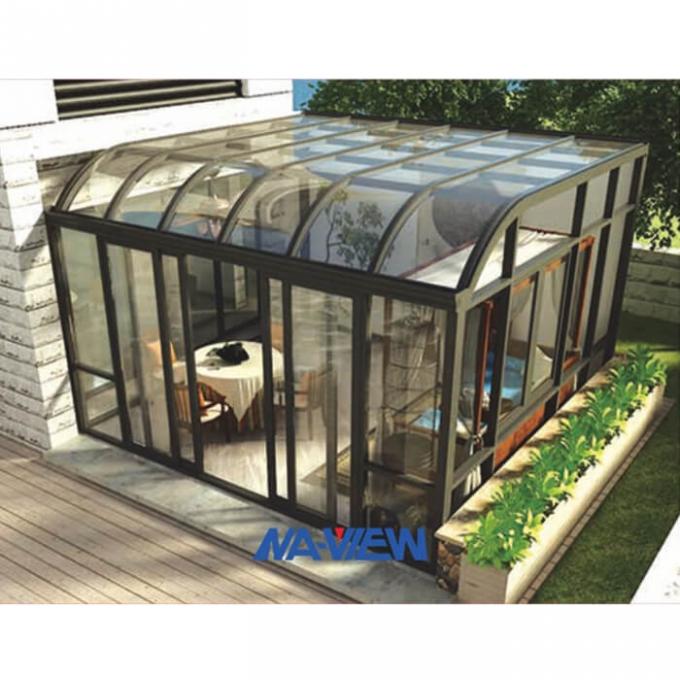 Zeitgenosse gebogener Dach-Sunroom und Verkleidung umweltfreundlich 3