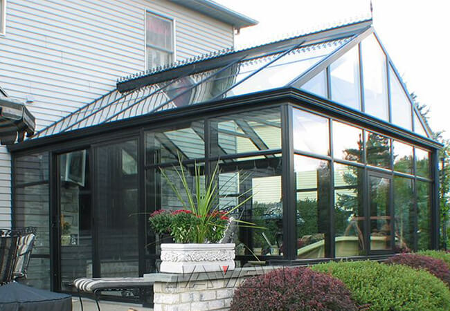 Bestellte Giebel-Dach Sunroom-Patio-Einschließungen plus kundengebundene Farbe voraus 1