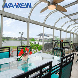 Gebogene Dach Sunroom-Vorderhaus-ganzjährige Raum-Zusätze nach Maß