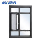 Bifold gleitender Haus-doppelverglaste Vorhang-mit Luftschlitzen Aluminium-Windows-Flügelfenster-Preis Philippinen fournisseur