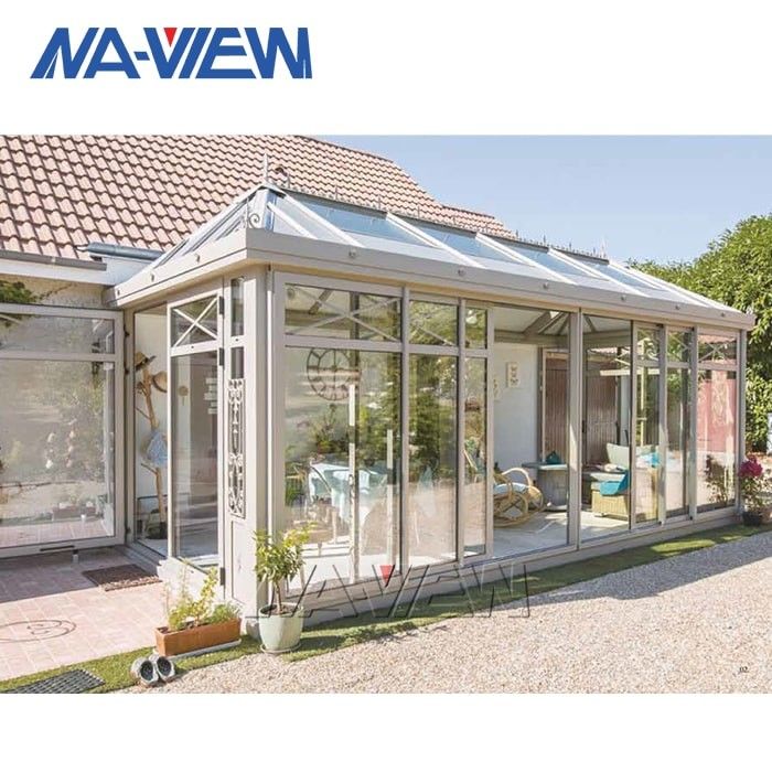 Ganzjähriger Sunroom-Aluminiumzusatz-einzelnes abgehärtetes Dach-Glas fournisseur