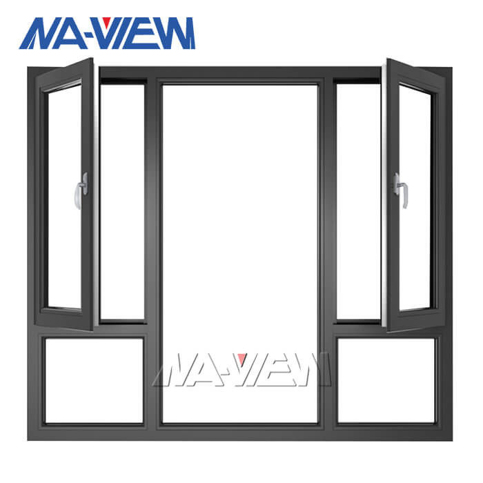 Wechselseitiger offener Neigung-Drehungs-Aluminiumflügelfenster-Fenster-billiger Ersatz-spätester Entwurf fournisseur