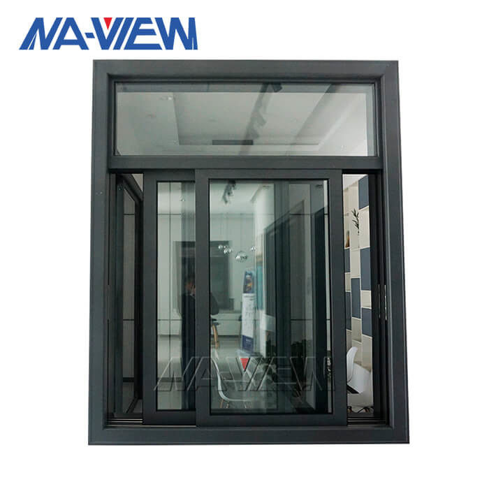 Wohndoppelverglastes schwarzes Aluminiumaluminium Guangdongs NAVIEW gestaltet gleitendes Fenster fournisseur