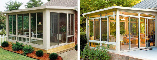 Hausgarten-Aluminiumschirm-Raum-Patio-Portal-Einschließungs-Gestaltung 1